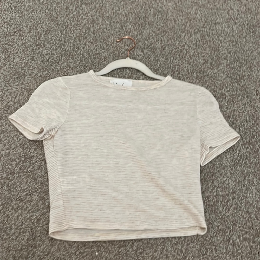 cream baby doll tee